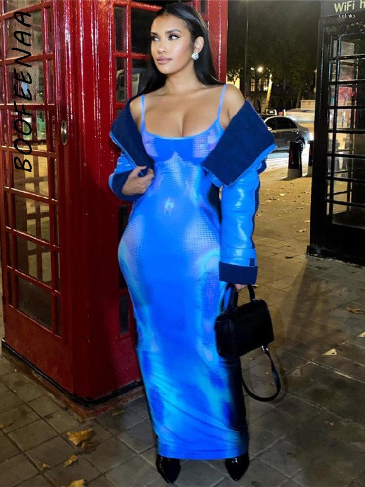 Casual Dresses BOOFEENAA 3D Body Print Bodycon Sexy Clubwear Outfits Women Street Fashion Strap Backless Long Maxi Dress C15-BI24, Blue
Casual Dresses BOOFEENAA 3D Body Print Bodycon Sexy Clubwear Outfits Women Street Fashion Strap Backless Long Maxi Dress C15-BI24, Blue