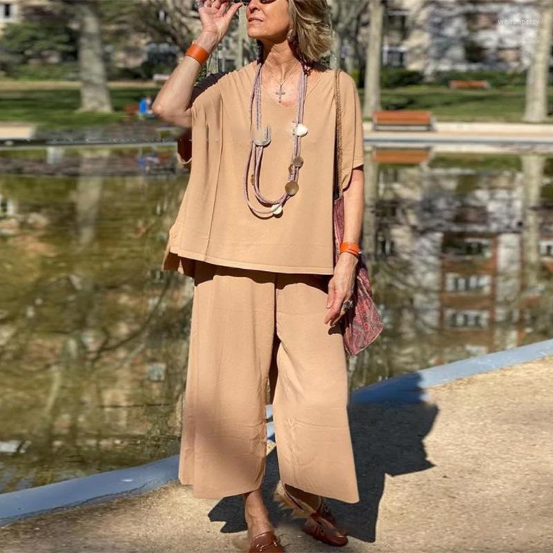 Women's Tracksuits 2023 Summer Causal Two Piece Suit Elegant V-neck Pullover Tops And Straight Pant Set Women Fashion Loose Solid Outfits, 03 khaki
Women's Tracksuits 2023 Summer Causal Two Piece Suit Elegant V-neck Pullover Tops And Straight Pant Set Women Fashion Loose Solid Outfits, 03 khaki