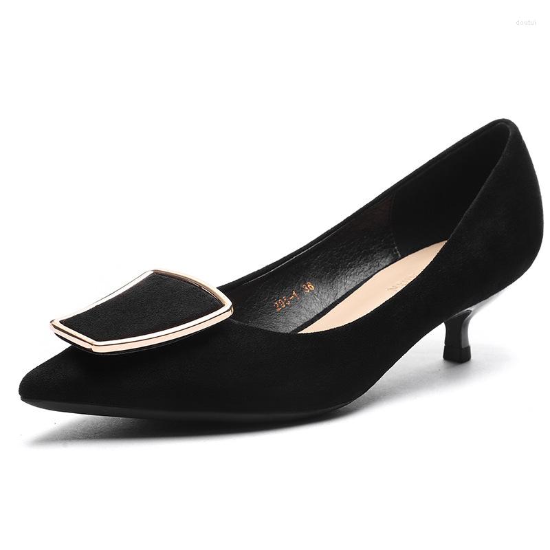 Dress Shoes Women High Heels Brand Pumps Flock Thin Pointed Toe Square Buckle, See chart
Dress Shoes Women High Heels Brand Pumps Flock Thin Pointed Toe Square Buckle, See chart