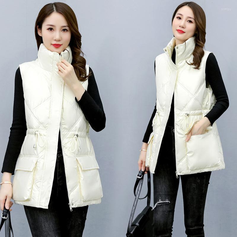 Women's Vests 2023 Winter Jacket Women Vest Sleeveless Glossy Down Cotton Waistcoat Female Padded Warm Lady Outwear, Black
Women's Vests 2023 Winter Jacket Women Vest Sleeveless Glossy Down Cotton Waistcoat Female Padded Warm Lady Outwear, Black