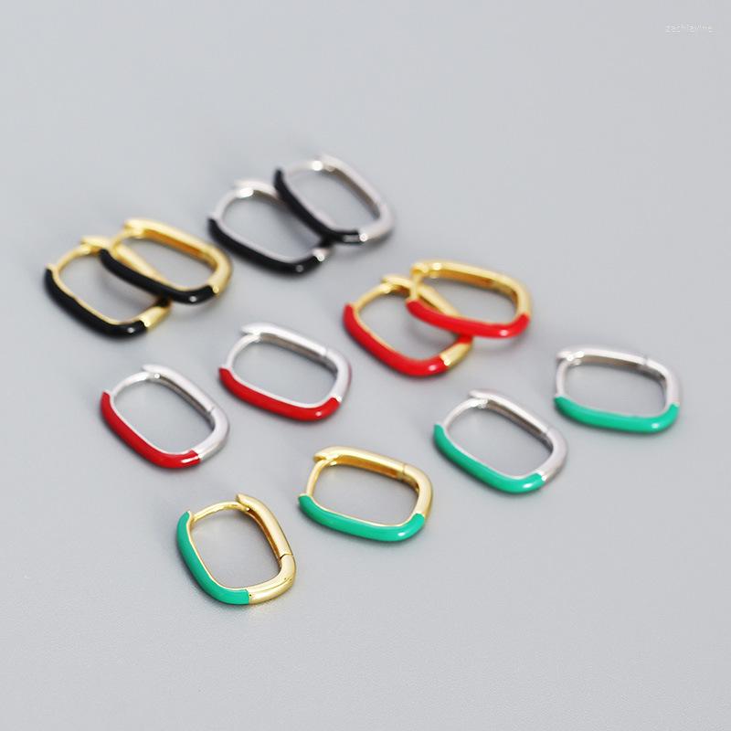 Hoop Earrings 925 Sterling Silver Fashion Earring Enamel Color Dripping Oil Ear Ring Buckle Personality Wild Trend Women Jewel
Hoop Earrings 925 Sterling Silver Fashion Earring Enamel Color Dripping Oil Ear Ring Buckle Personality Wild Trend Women Jewel