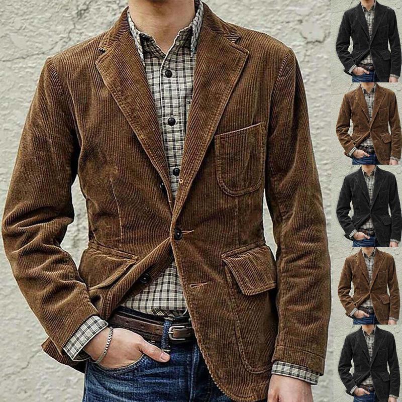 Men's Suits Brand Corduroy Business Blazer Men Spring Autumn Vintage Mens Jackets Cotton Casual Slim Fit Suit Male Size -3XL Homme, Auburn
Men's Suits Brand Corduroy Business Blazer Men Spring Autumn Vintage Mens Jackets Cotton Casual Slim Fit Suit Male Size -3XL Homme, Auburn