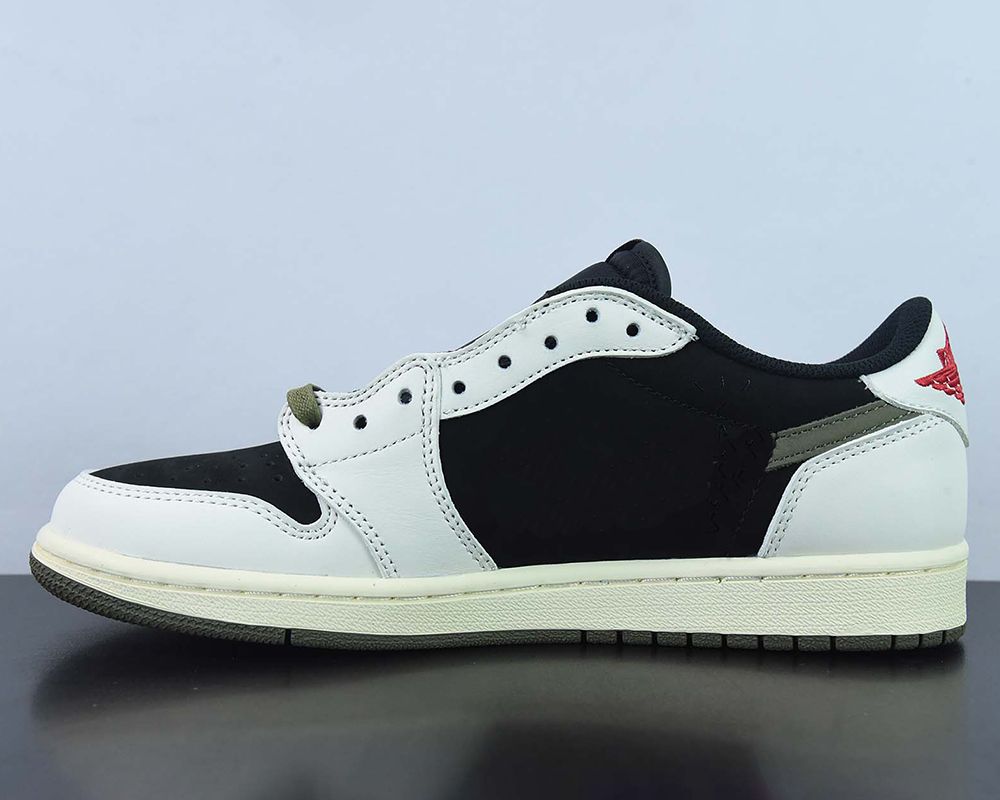 Basketball Shoes Low x Ts 1 Og Olive 1s Black White Green Sneakers Original s