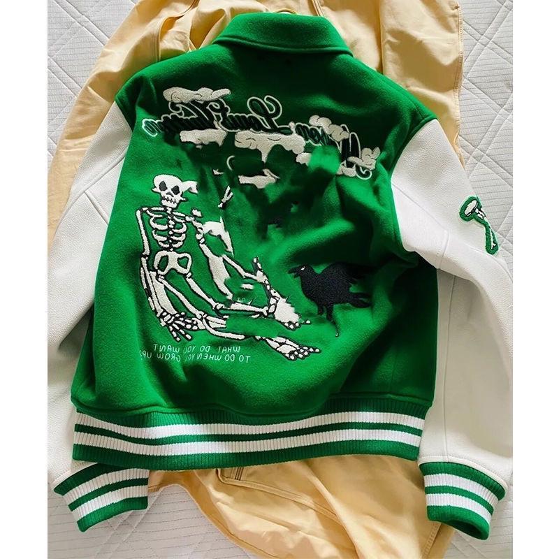 Jacket 2021 designer skull green coat jacket fashion clothes trend autumn and winter new street style button stitching color men women Kgid, Army green
Jacket 2021 designer skull green coat jacket fashion clothes trend autumn and winter new street style button stitching color men women Kgid, Army green