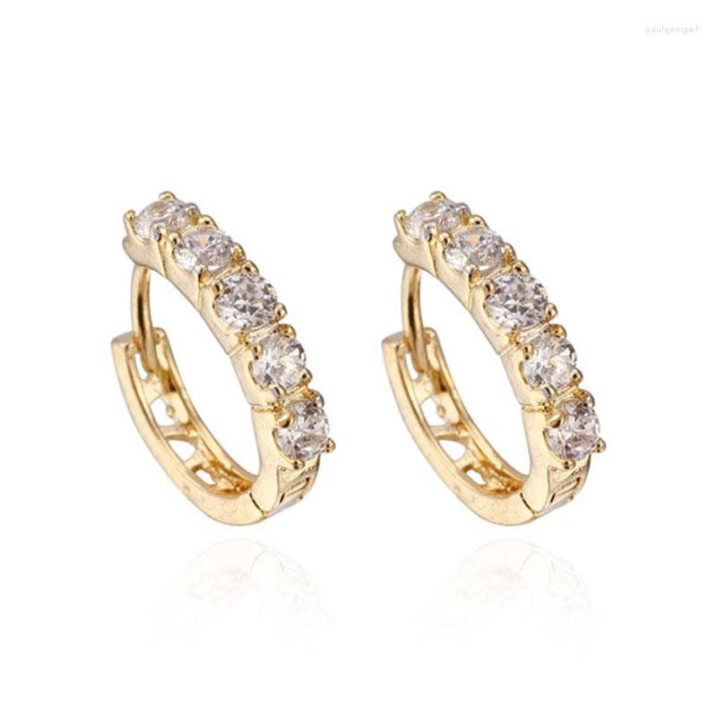 Hoop Earrings Fashion Women Elegant Cute White Crystal Zircon Gold Jewelry Accessories BH
Hoop Earrings Fashion Women Elegant Cute White Crystal Zircon Gold Jewelry Accessories BH