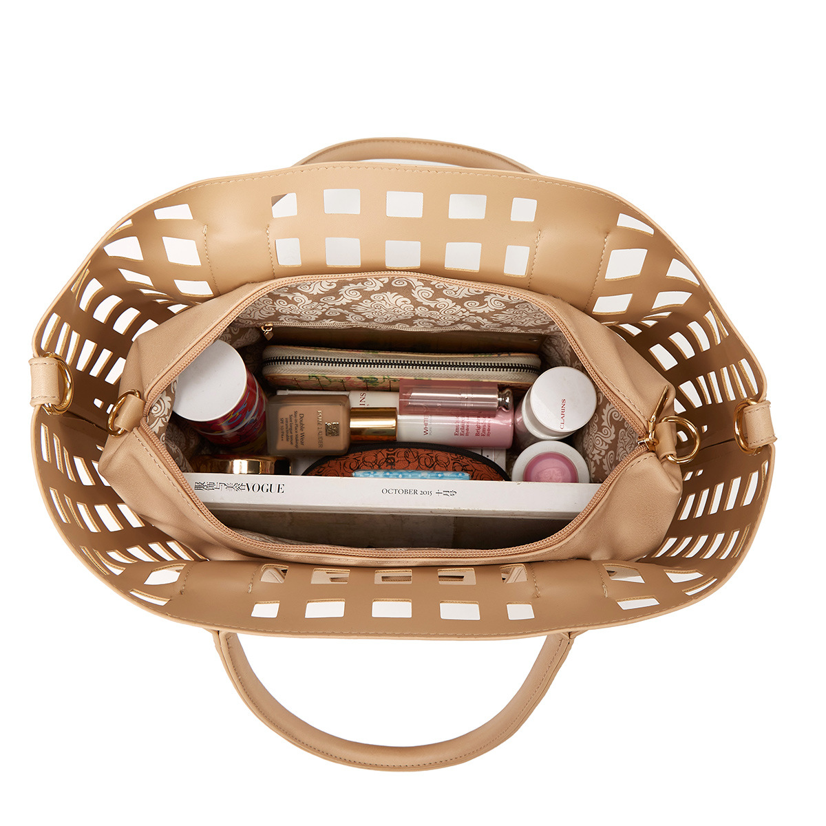 Fashion Tote Women's bag cut-out design 2-piece handbag hand