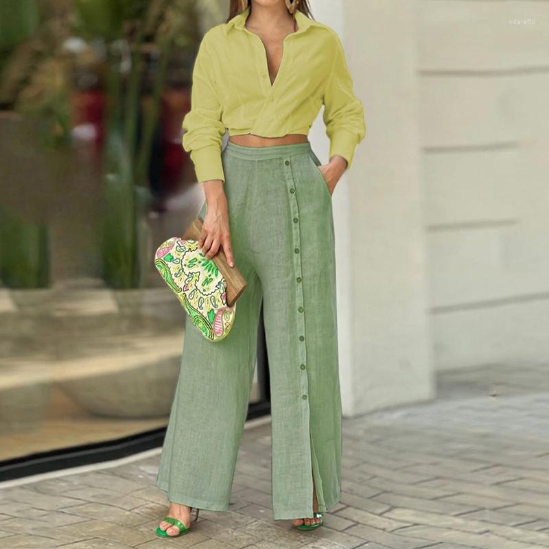 Women' Tracksuits Women Elegant Cotton Linen Outfits Fashion Turndown Collar Shirt & Button Long Pant Suit Casual Sleeve Solid Loose, 02 green
Women' Tracksuits Women Elegant Cotton Linen Outfits Fashion Turndown Collar Shirt & Button Long Pant Suit Casual Sleeve Solid Loose, 02 green