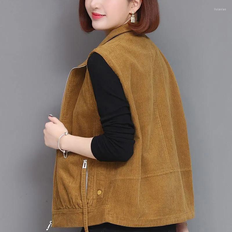 Women's Vests Corduroy Vest Women Jacket 2023 Autumn Middle Aged Mother Short Sleeveles Casual Female Waistcoat Outerwear Tops, Caramel
Women's Vests Corduroy Vest Women Jacket 2023 Autumn Middle Aged Mother Short Sleeveles Casual Female Waistcoat Outerwear Tops, Caramel