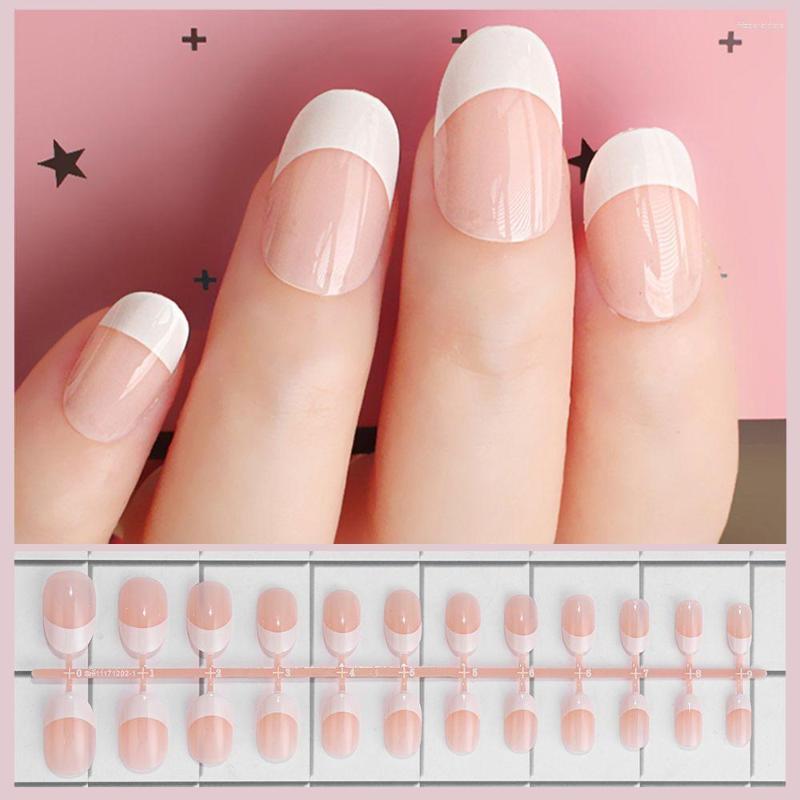 False Nails 24Pcs Artificial Acrylic Full Cover French Natural Light Pink Moon Pattern Design Fake Art Tips DIY Manicure Tool
False Nails 24Pcs Artificial Acrylic Full Cover French Natural Light Pink Moon Pattern Design Fake Art Tips DIY Manicure Tool