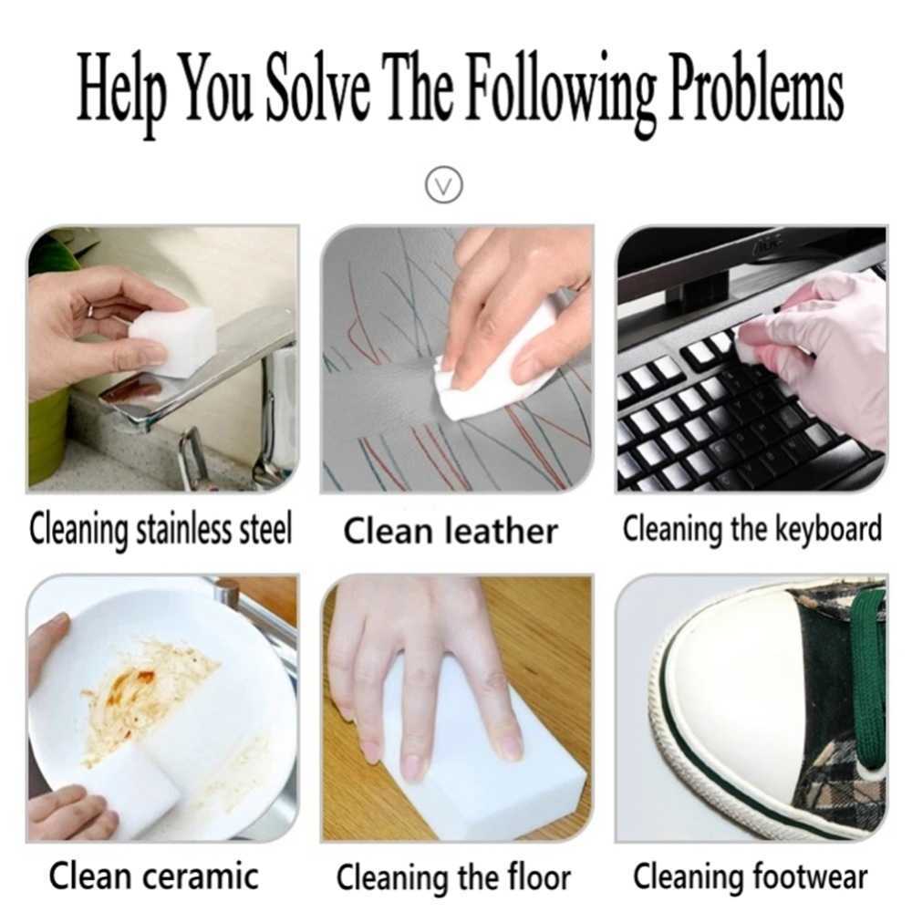 New 30/50/100 Pcs Melamine Sponge Magic Sponge Cleaner Eraser Melamine Sponge Cleaning for Kitchen Bathroom Supplies Cleaning Tool