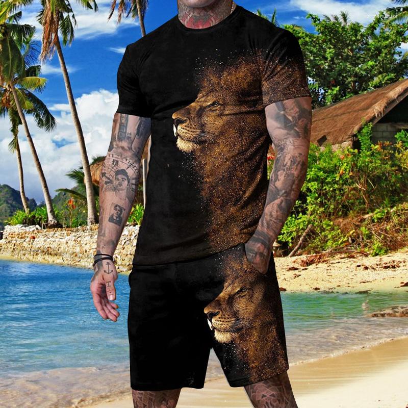 Men's Tracksuits Summer Trend Sports Suits Men T Shirts Lion 3D Print Shorts Tracksuit 2 Piece Sets Casual Outdoor Streetwear Fashion Man, 20
Men's Tracksuits Summer Trend Sports Suits Men T Shirts Lion 3D Print Shorts Tracksuit 2 Piece Sets Casual Outdoor Streetwear Fashion Man, 20