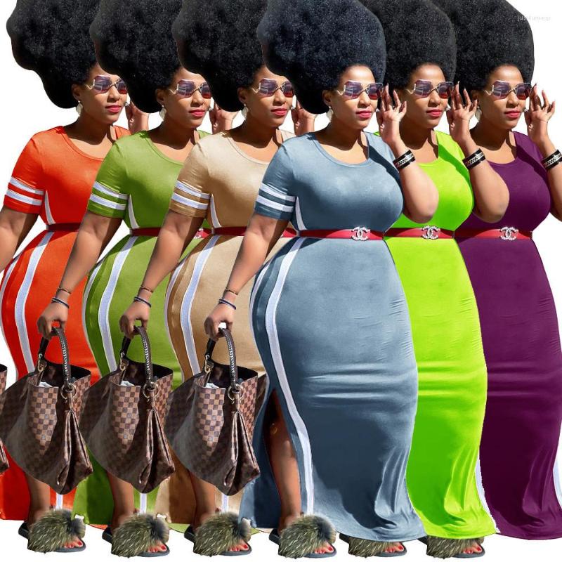 Plus Size Women Clothing Dresses L-5xl Casual Striped Side Bodycon Stretch Slip Hem Maxi Dress Woman, Blue
Plus Size Women Clothing Dresses L-5xl Casual Striped Side Bodycon Stretch Slip Hem Maxi Dress Woman, Blue