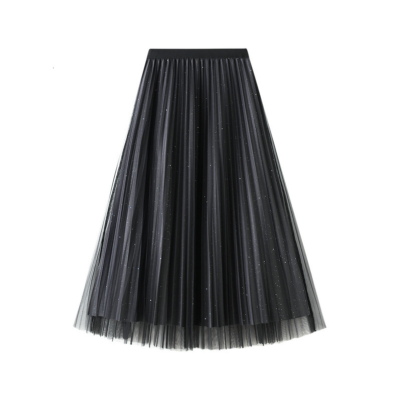 Skirts autumn and winter bright silk screen half-length skirt pleated medium-length yarn dress 230313, Black
Skirts autumn and winter bright silk screen half-length skirt pleated medium-length yarn dress 230313, Black
