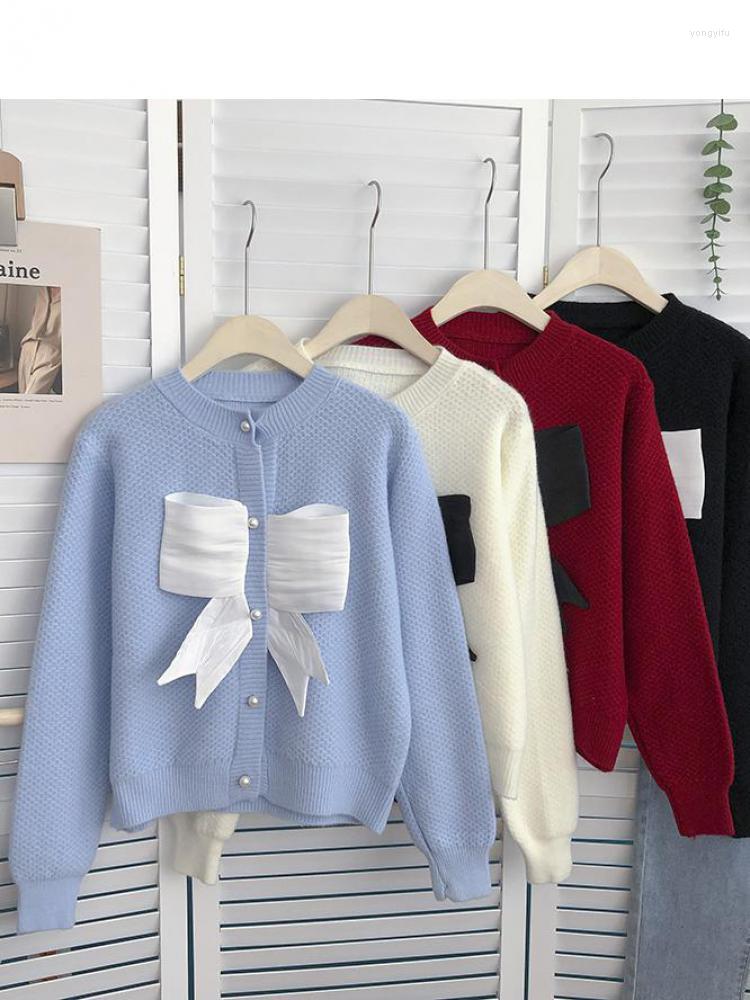 Women's Knits ZCWXM Korean Bow Red Cardigan Knit Crop Sweater Women Autumn O Neck Pearl Single Breasted Femme Long Sleeved, Sky blue
Women's Knits ZCWXM Korean Bow Red Cardigan Knit Crop Sweater Women Autumn O Neck Pearl Single Breasted Femme Long Sleeved, Sky blue