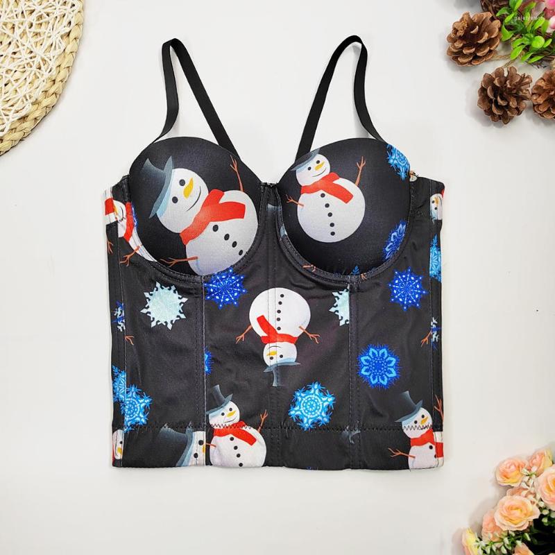Women's Tanks Snowman Cartoon Printing Camis Longer Tops Sexy Push Up Gathered Bustier Bra Brassiere Camisole Party Christmas Women's, Snowflake
Women's Tanks Snowman Cartoon Printing Camis Longer Tops Sexy Push Up Gathered Bustier Bra Brassiere Camisole Party Christmas Women's, Snowflake