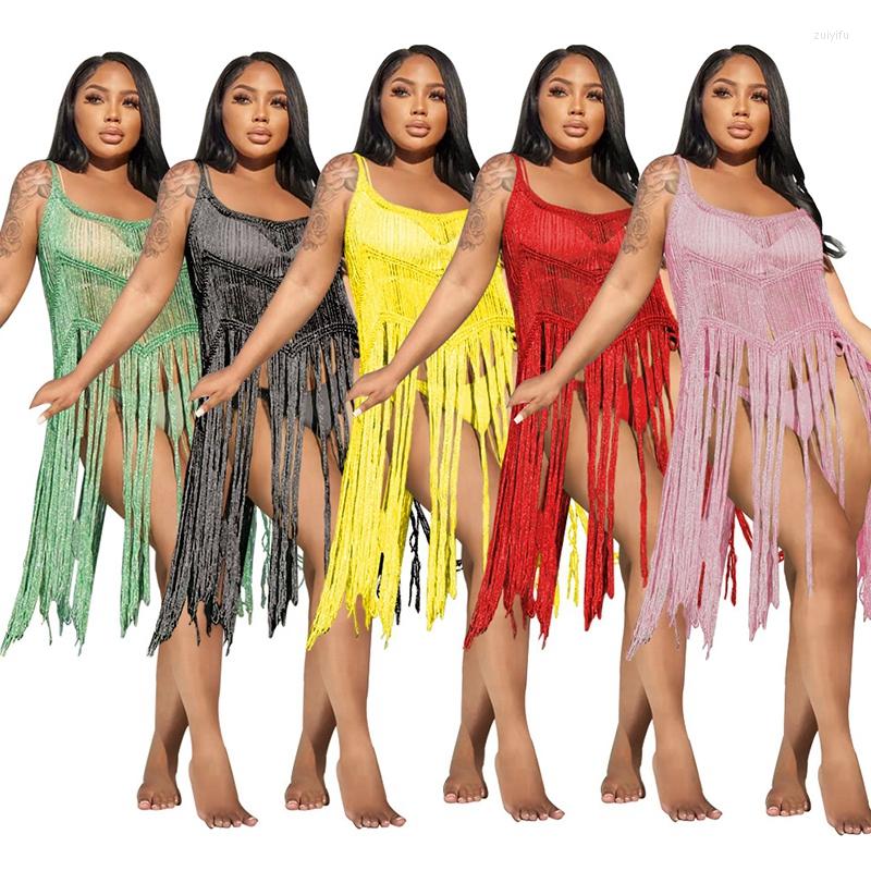 Casual Dresses Sexy Tassel Summer Beach Dress Women Cover Up Sundress Sleeveless Vacation Glitter See-through Backless Mini Club, Red
Casual Dresses Sexy Tassel Summer Beach Dress Women Cover Up Sundress Sleeveless Vacation Glitter See-through Backless Mini Club, Red