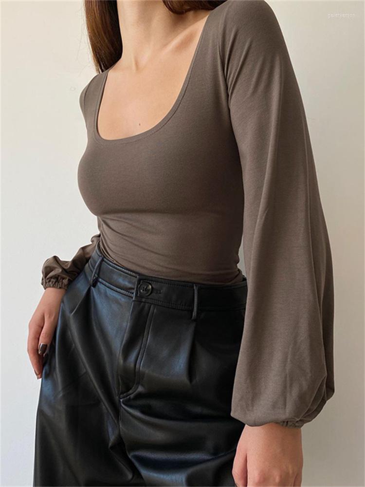 Women' Blouses Women Low Cut Crop Shirt Long Sleeve Fitted Knit Tshirts Top Cutout Cropped Square Neck Tee Blouse Retro Streetwear, Khaki
Women' Blouses Women Low Cut Crop Shirt Long Sleeve Fitted Knit Tshirts Top Cutout Cropped Square Neck Tee Blouse Retro Streetwear, Khaki