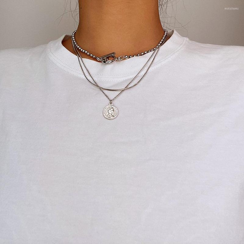 Chains Vogallery Fashion Rock Punk Style Neck Multi-layer Necklace For Women Coin Jewelry Sweater Necklaces Men's Chain 2023
Chains Vogallery Fashion Rock Punk Style Neck Multi-layer Necklace For Women Coin Jewelry Sweater Necklaces Men's Chain 2023