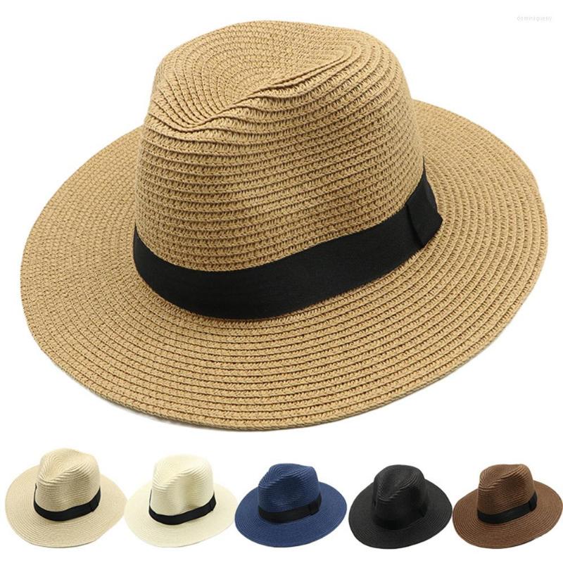 Berets Summer Panama Hats For Women Men Wide Brim Beach Jazz Hat Cooling Ladies Sun Straw, Navy
Berets Summer Panama Hats For Women Men Wide Brim Beach Jazz Hat Cooling Ladies Sun Straw, Navy
