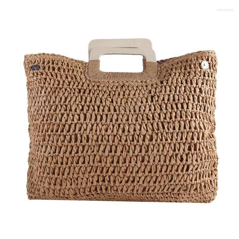 Evening Bags Vintage Bohemian Straw Bag For Women Summer Large Capacity Beach Handbags Rattan Handmade Knitted Travel Pouch Lady Bolsos, Beige
Evening Bags Vintage Bohemian Straw Bag For Women Summer Large Capacity Beach Handbags Rattan Handmade Knitted Travel Pouch Lady Bolsos, Beige