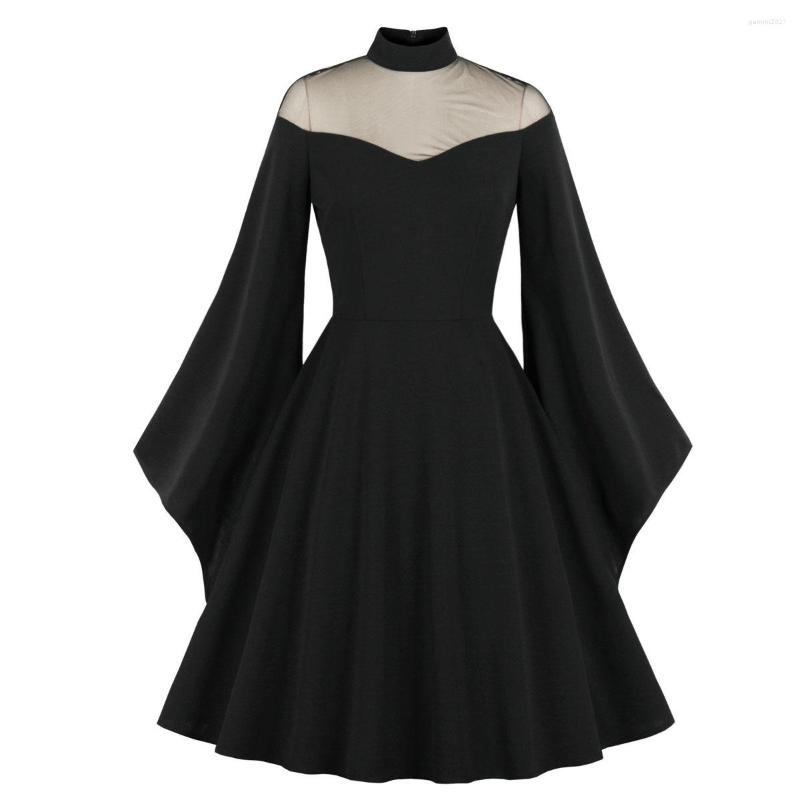 Casual Dresses Women Medieval Retro Queen Princess Party Dress See Through British Style Gothic Carnival 50s Flare Sleeve Swing Cosplay
Casual Dresses Women Medieval Retro Queen Princess Party Dress See Through British Style Gothic Carnival 50s Flare Sleeve Swing Cosplay