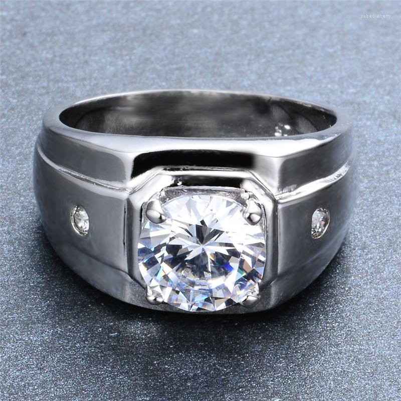 Wedding Rings White/Blue Round Zircon Engagement For Men Jewelry Vintage Fashion Silver Color Ring Male Luxury Crystal
Wedding Rings White/Blue Round Zircon Engagement For Men Jewelry Vintage Fashion Silver Color Ring Male Luxury Crystal
