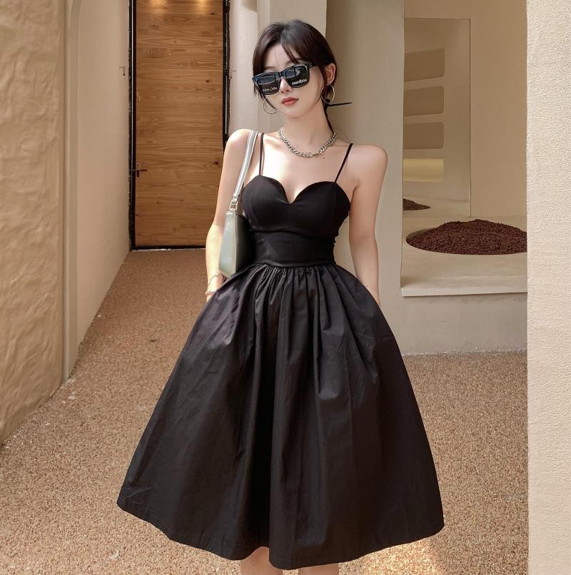 Casual Dresses Women Puffy Suspender Dress 2023 Summer Sexy Babes A-Line Female Fashion Slim Backless Sleeveless, Black
Casual Dresses Women Puffy Suspender Dress 2023 Summer Sexy Babes A-Line Female Fashion Slim Backless Sleeveless, Black