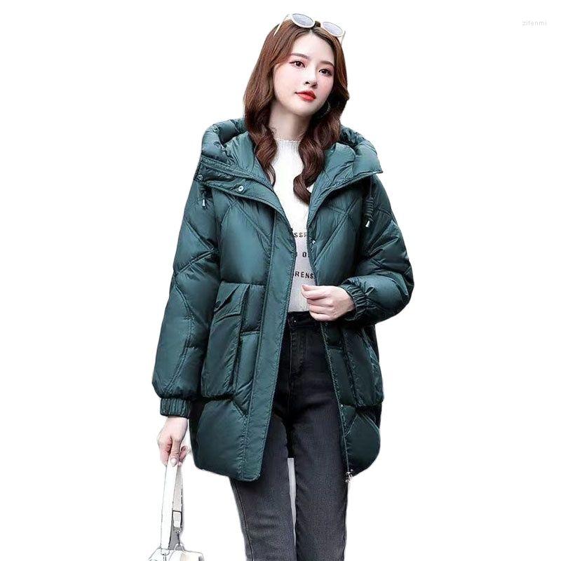 Women' Trench Coats Medium Long Down Cotton Female Autumn Winter Coat Leisure Hooded Loose Add Thick Jacket Lady Keep Warm Parka Women, Green
Women' Trench Coats Medium Long Down Cotton Female Autumn Winter Coat Leisure Hooded Loose Add Thick Jacket Lady Keep Warm Parka Women, Green