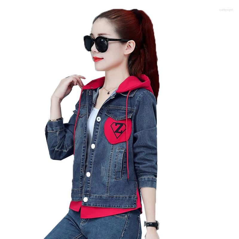 Women's Jackets 2023 Female Short Denim Jacket Spring Autumn Ladies Casual Tops Outerwear Single-Breasted Hooded Women's Outwear, Colour3
Women's Jackets 2023 Female Short Denim Jacket Spring Autumn Ladies Casual Tops Outerwear Single-Breasted Hooded Women's Outwear, Colour3