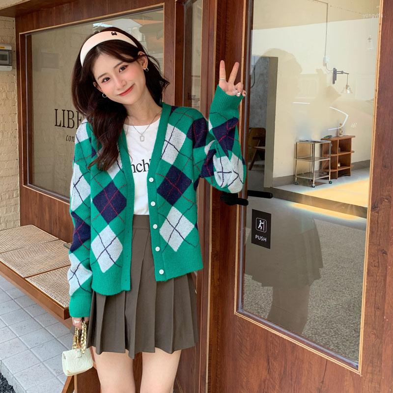Women's Knits ZCWXM Autumn Korean Sweater Green Cardigan Crop Knit Women Winter Loose Long Sleeved Femme Vintage Coat
Women's Knits ZCWXM Autumn Korean Sweater Green Cardigan Crop Knit Women Winter Loose Long Sleeved Femme Vintage Coat