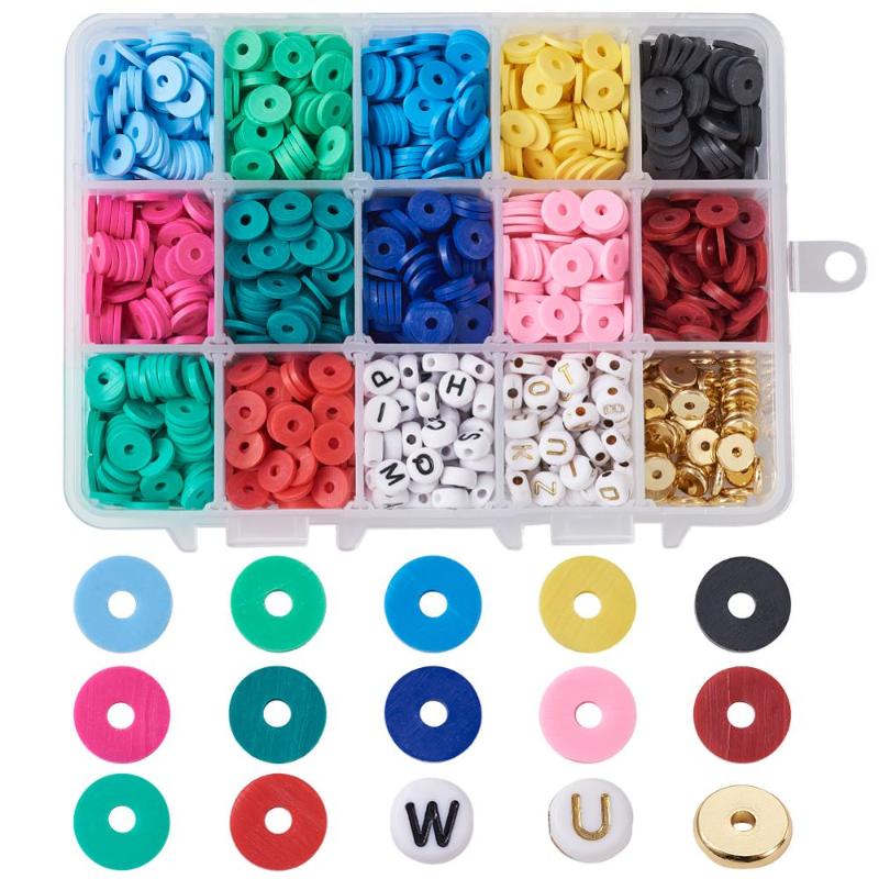 Beads Other 4900-5140pcs/Box 12 Colors Mix Color Environmental Handmade Polymer Clay 6mm 8mm Loose Spacer For Jewelry MakingOther
Beads Other 4900-5140pcs/Box 12 Colors Mix Color Environmental Handmade Polymer Clay 6mm 8mm Loose Spacer For Jewelry MakingOther