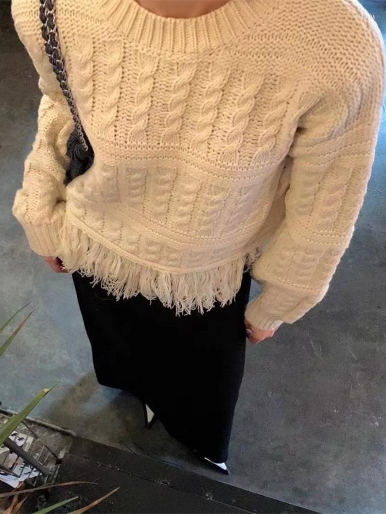 Women's Sweaters Korobov Y2k Clothes Solid Color Twist Sweater Women Stripe Tassel Design Knitting Top Lazy Style Korean Fashion Pull Femme, Black
Women's Sweaters Korobov Y2k Clothes Solid Color Twist Sweater Women Stripe Tassel Design Knitting Top Lazy Style Korean Fashion Pull Femme, Black