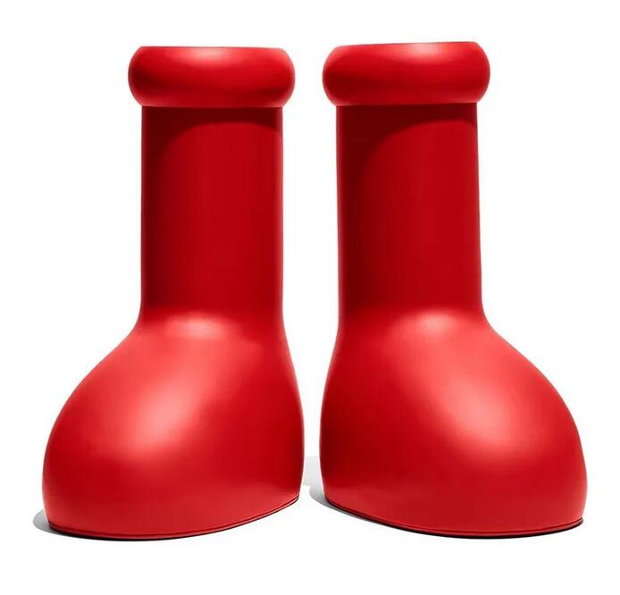 2023 Big Red Boots Designer MSCHF Astro Boy Cartoon Boot into Real life Smooth Rubber Round Toe fantasy magic shoes for men women knee high fashion rainboots 35-47
2023 Big Red Boots Designer MSCHF Astro Boy Cartoon Boot into Real life Smooth Rubber Round Toe fantasy magic shoes for men women knee high fashion rainboots 35-47