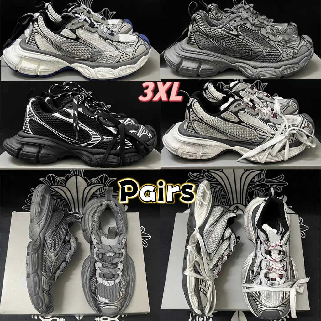 Designer 3XL sneakers Track 9.0 shoes Men Women Retro Casual Shoes Black and White mesh comfortable nylon Sneaker personalized shoelaces Size 35-45, Rgbl9-8
Designer 3XL sneakers Track 9.0 shoes Men Women Retro Casual Shoes Black and White mesh comfortable nylon Sneaker personalized shoelaces Size 35-45, Rgbl9-8
