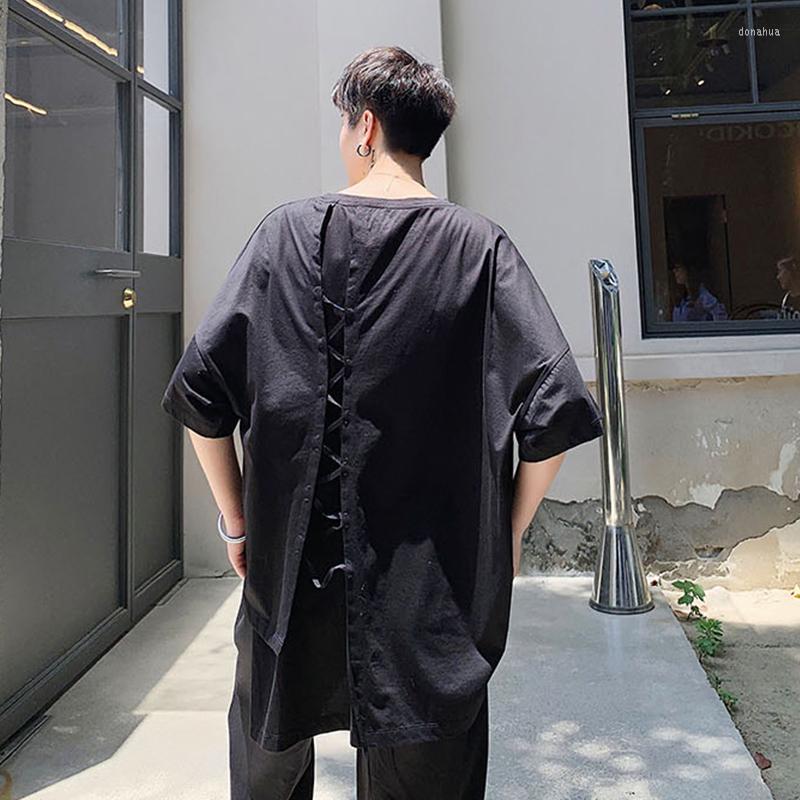 Men' T Shirts Short Sleeve Yamamoto Dark Loose Three-dimensional Irregular Splicing Design T-shirt Cut Summer Top Drawstring, Black
Men' T Shirts Short Sleeve Yamamoto Dark Loose Three-dimensional Irregular Splicing Design T-shirt Cut Summer Top Drawstring, Black