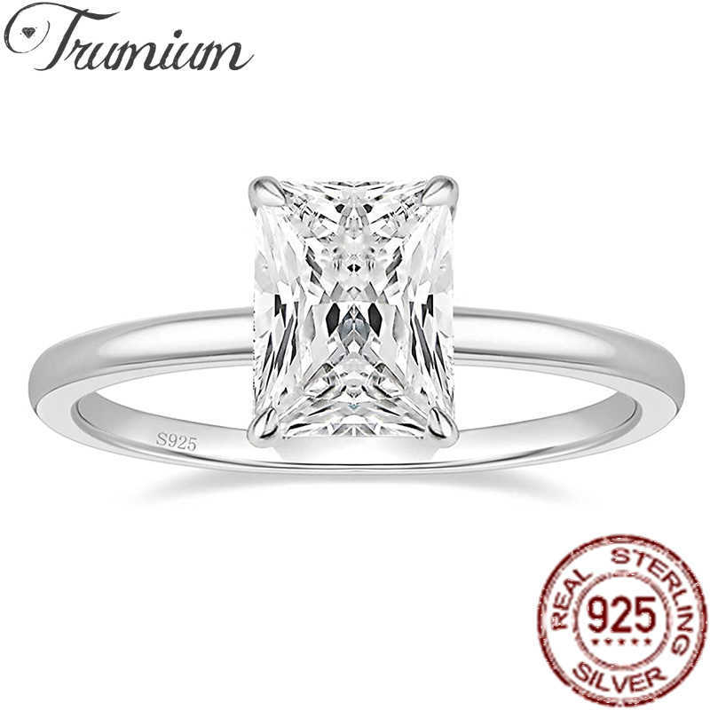 Solitaire Ring Trumium 3CT 925 Sterling Silver Engagement Rings Radiant Cut Solitaire Cubic Zircon Wedding Promise Ring Wedding Bands for Women Z0313
Solitaire Ring Trumium 3CT 925 Sterling Silver Engagement Rings Radiant Cut Solitaire Cubic Zircon Wedding Promise Ring Wedding Bands for Women Z0313