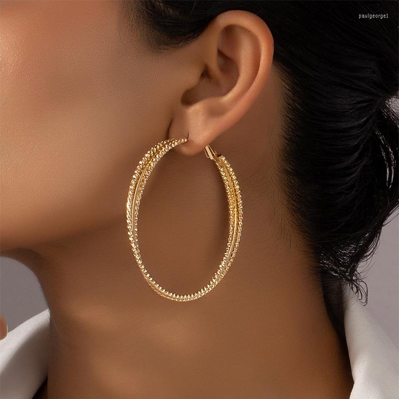 Hoop Earrings Ins Trendy Gold Metal Triple Layers Minimalism Hip-hop Rock Geometric Punk Korean Fashion Women Party Jewelry
Hoop Earrings Ins Trendy Gold Metal Triple Layers Minimalism Hip-hop Rock Geometric Punk Korean Fashion Women Party Jewelry
