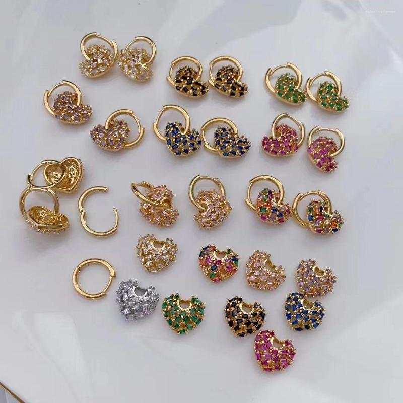 Hoop Earrings 5Pairs Trend Micro Inlaid Zircon Heart For Women Gold Color Jewelry Teen Gift
Hoop Earrings 5Pairs Trend Micro Inlaid Zircon Heart For Women Gold Color Jewelry Teen Gift