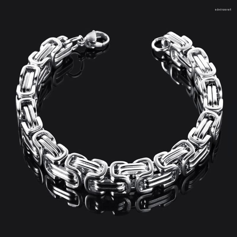 Charm Bracelets 2023 Fashion Jewelry Vintage Silver Color Stainless Steel Link Chain Bracelet Simple Titanium Cuff Pulsera Hombre
Charm Bracelets 2023 Fashion Jewelry Vintage Silver Color Stainless Steel Link Chain Bracelet Simple Titanium Cuff Pulsera Hombre