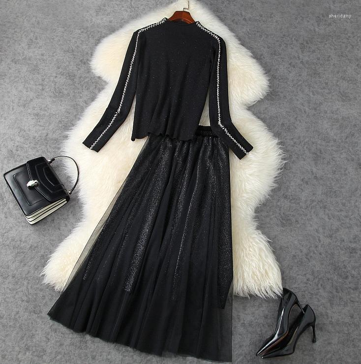 Work Dresses Fall/Winter 2023 Women' Beaded Elastic Slim Knit Waist Bright Silk Mesh Skirt Set, Photo color
Work Dresses Fall/Winter 2023 Women' Beaded Elastic Slim Knit Waist Bright Silk Mesh Skirt Set, Photo color