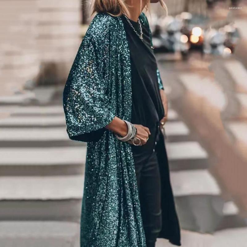 Women's Jackets Classic Cape Jacket Warm Women Shiny Sequins Mid-length Open Stitch Outwear Coat Daily Clothing, Blue
Women's Jackets Classic Cape Jacket Warm Women Shiny Sequins Mid-length Open Stitch Outwear Coat Daily Clothing, Blue