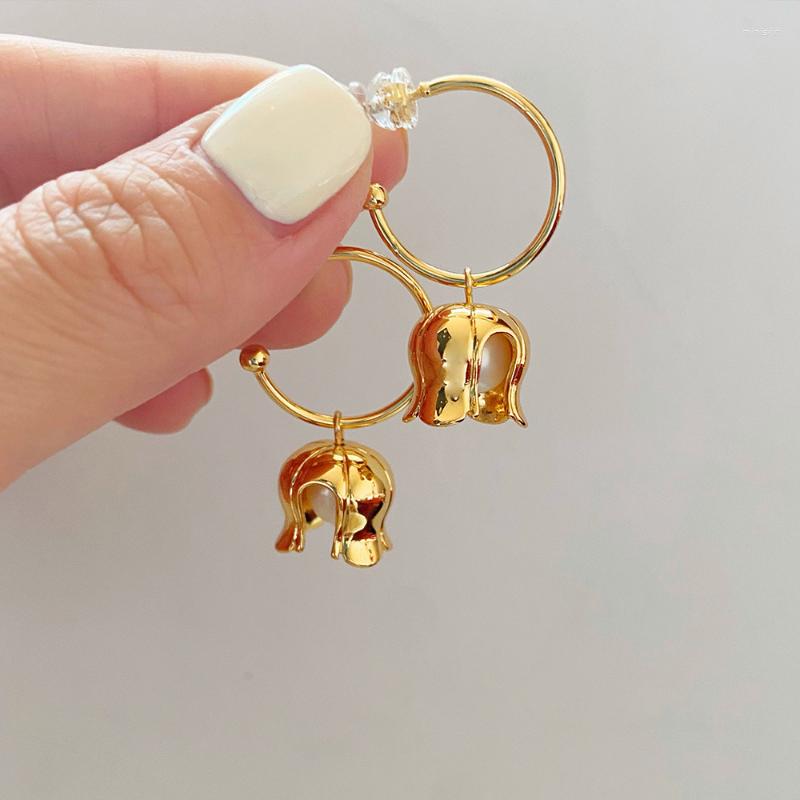 Hoop Earrings Minar INS Chic Freshwater Pearl Flowers For Women Gold Silver Plated Brass Lily Of The Valley Statement Earring
Hoop Earrings Minar INS Chic Freshwater Pearl Flowers For Women Gold Silver Plated Brass Lily Of The Valley Statement Earring