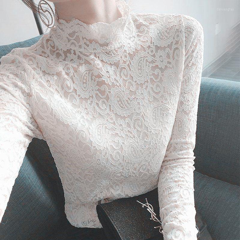 Women' T Shirts Autumn Korean Lace T-Shirt Women Turtleneck Vintage Long Sleeve Office Lady Tshirts Slim Shirt Blouse For Ladies, Black
Women' T Shirts Autumn Korean Lace T-Shirt Women Turtleneck Vintage Long Sleeve Office Lady Tshirts Slim Shirt Blouse For Ladies, Black