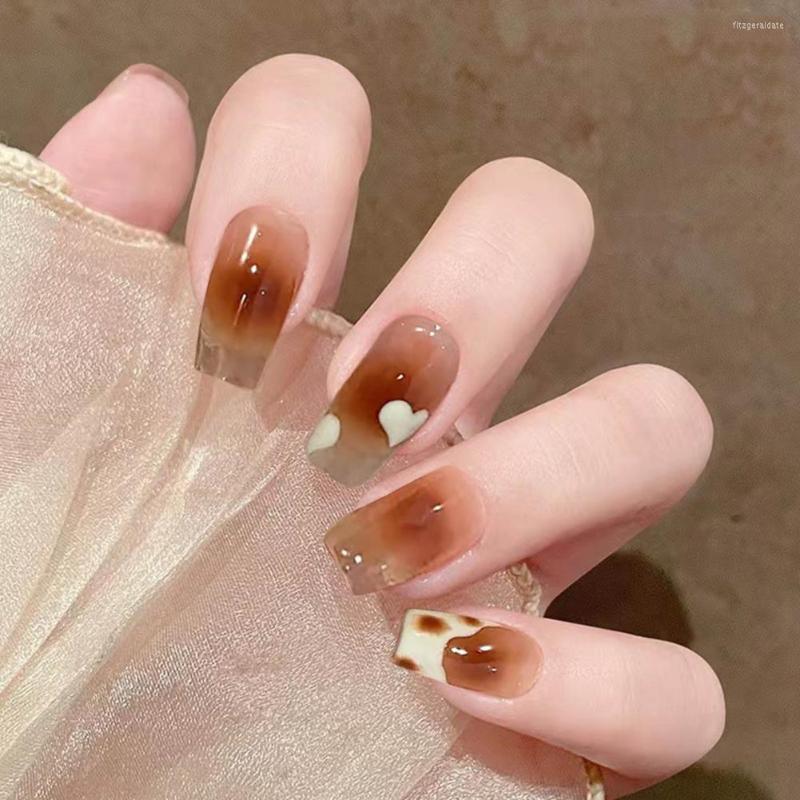 False Nails 24Pcs Useful Reusable Detachable Nail Tools Manicure Stickers Tips, Brown
False Nails 24Pcs Useful Reusable Detachable Nail Tools Manicure Stickers Tips, Brown