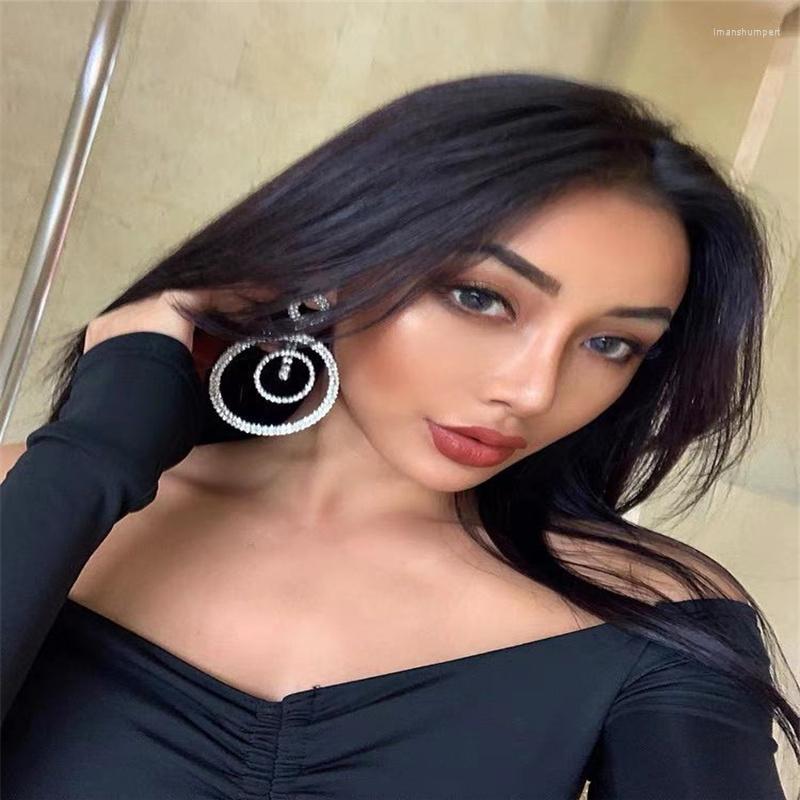 Hoop Earrings Shiny Crystal Rhinestone Multi-layer Round Pendant Hanging Geometric Women's Jewelry Gifts
Hoop Earrings Shiny Crystal Rhinestone Multi-layer Round Pendant Hanging Geometric Women's Jewelry Gifts