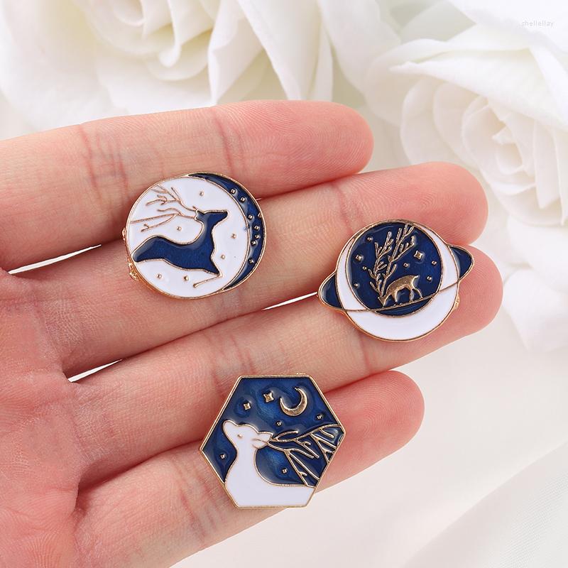 Brooches Long Horn Deer Enamel Pins Running In Night Star Moon Brooch Badge Lapel Pin Accessories Backpack Gift Friend Jewelry Wholesale
Brooches Long Horn Deer Enamel Pins Running In Night Star Moon Brooch Badge Lapel Pin Accessories Backpack Gift Friend Jewelry Wholesale