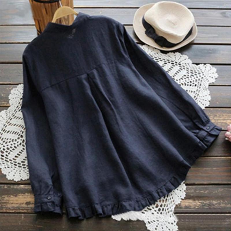 Women's Blouses Trendy Women Spring Top Cardigan Lady Shirt Solid Color Dress-up Flounce Edge, Blue
Women's Blouses Trendy Women Spring Top Cardigan Lady Shirt Solid Color Dress-up Flounce Edge, Blue