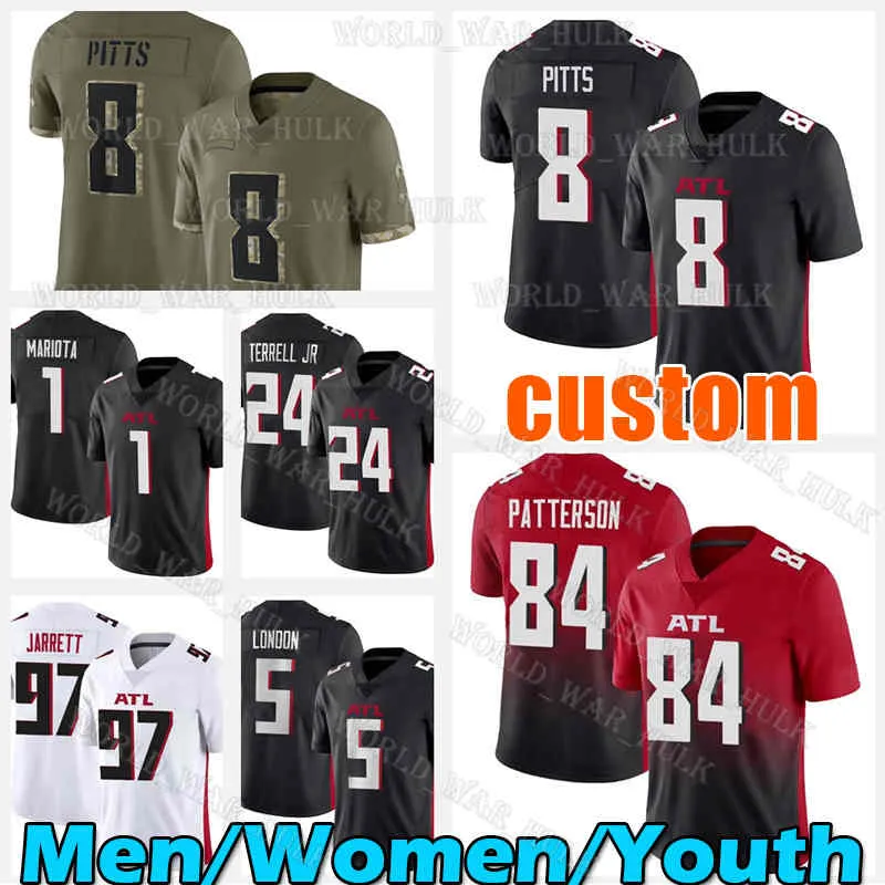 CUSTOM Kyle Pitts Football Jersey Marcus Mariota Atlantas Falcon Rashad Fenton Cordarrelle Patterson Grady Jarrett AJ Terrell Jr Michael Vic, Men 2022 new custom (lie y)
CUSTOM Kyle Pitts Football Jersey Marcus Mariota Atlantas Falcon Rashad Fenton Cordarrelle Patterson Grady Jarrett AJ Terrell Jr Michael Vic, Men 2022 new custom (lie y)