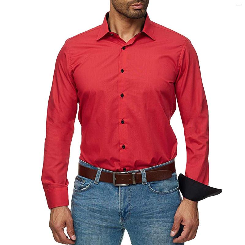 Men' T Shirts -American Business Sleeve Casual Long Tops Lapel Color Shirt Men' Button Harjauku Blouses Art 3d Digital Print, Red
Men' T Shirts -American Business Sleeve Casual Long Tops Lapel Color Shirt Men' Button Harjauku Blouses Art 3d Digital Print, Red