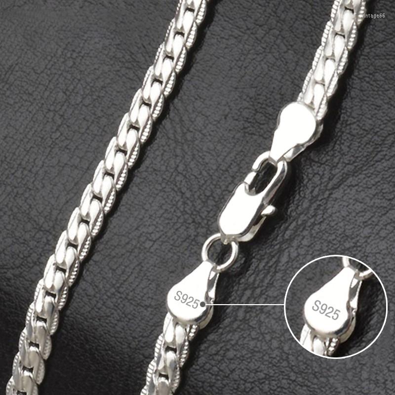 Chains NUMBOWAN S925 Sterling Silver 6mm Full Sideways Necklace 8/18/20/24 Inch Chain For Woman Men Fashion Wedding Engagement
Chains NUMBOWAN S925 Sterling Silver 6mm Full Sideways Necklace 8/18/20/24 Inch Chain For Woman Men Fashion Wedding Engagement